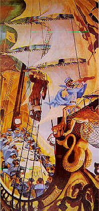 Primeira parte do tr�ptico CATRINETA (Gare Mar�tima de Alc�ntara, Lisboa)