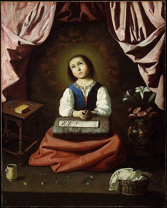 Young Virgin, by Zurbaran