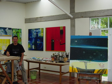 il pittore nel suo studio
