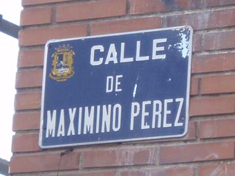 Calle Maximino P�rez, falangista fuenlabre�o
