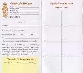 Credencial del Peregrino