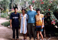 Anne Roberts with Dimabuno captain.JPG (42834 bytes)