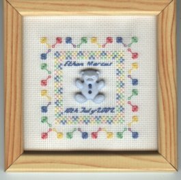 Ethan's birth sampler - small version