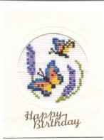 Butterfly birthday card - small version