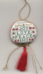 Xsers 2003 Christmas Ornament Exchange - from Gloria - small version
