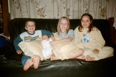 All four children - 14th July 2002