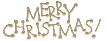 Gold Merry Christmas