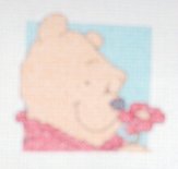 Winnie the Pooh and flower - small version