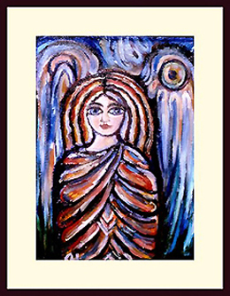 Angel with the Moon and the Sun on her Wings