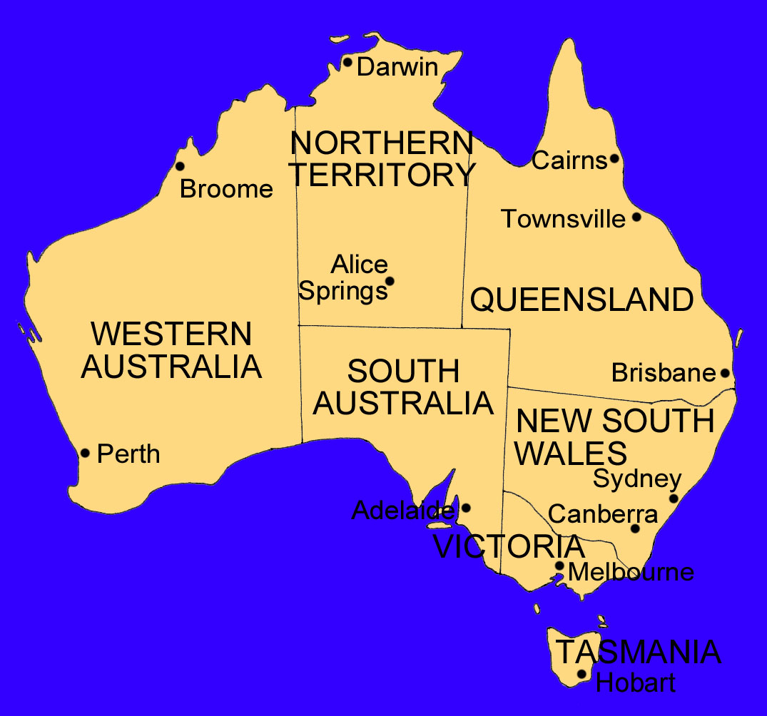 Mapa De Austrália