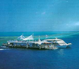 Diving pontoon on the Great Barrier Reef