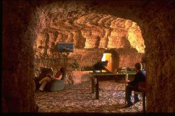 Inside a typical underground Coober Pedy house