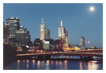 Melbourne City Centre at dusk