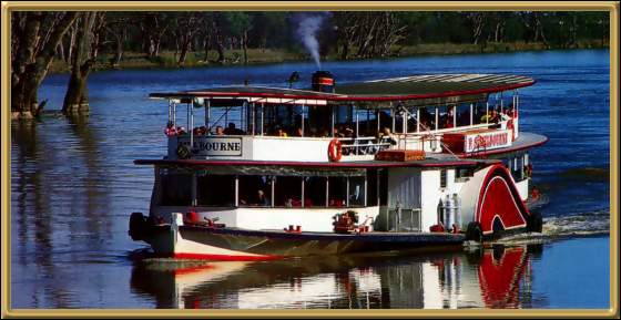 Paddle Steamer on the Murray River near Mildura