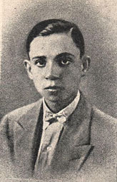 foto del joven poeta Miguel Hernndez Gilabert