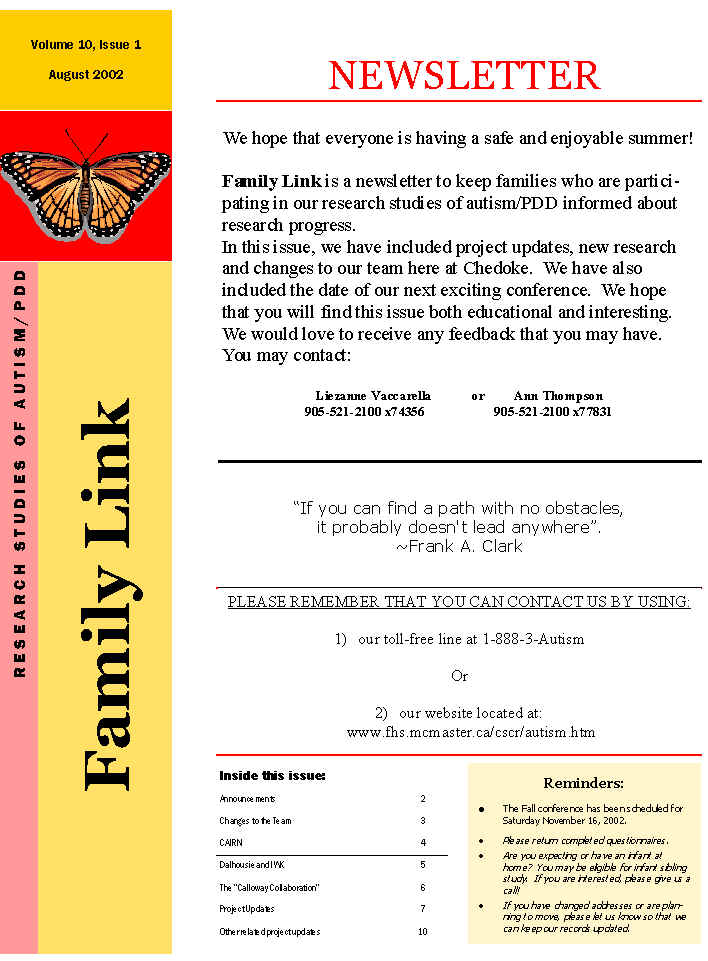 2002 Fall Newsletter