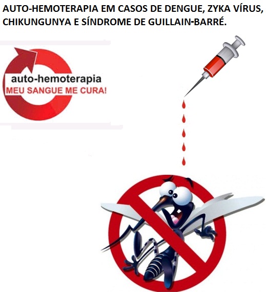 Auto-hemoterapia em casos de Dengue, Zika vírus, Chikungunya e Síndrome de Guilain-Barré
