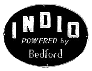 El característico logo trasero del "Indio powered by Bedford"