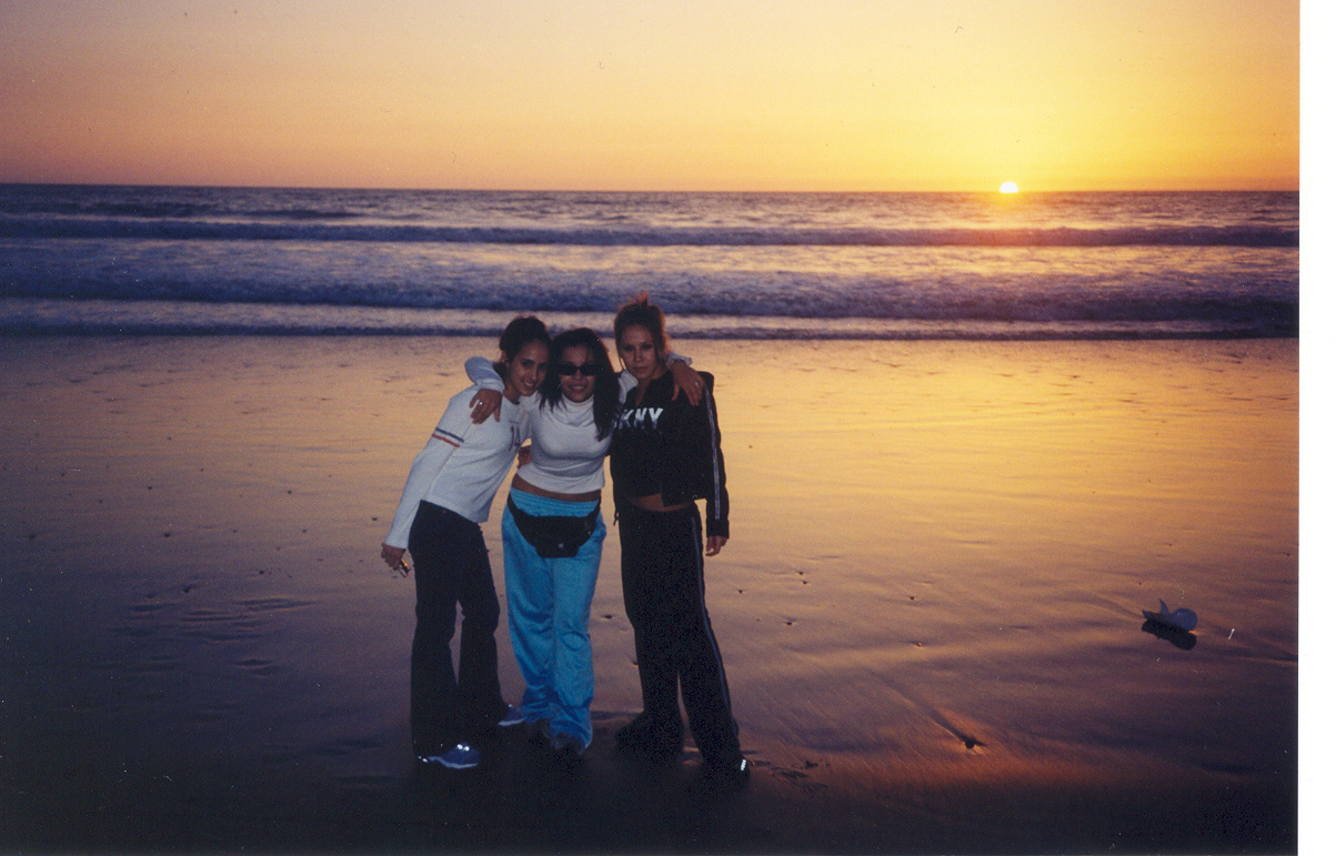 en la playa de Santa Monica