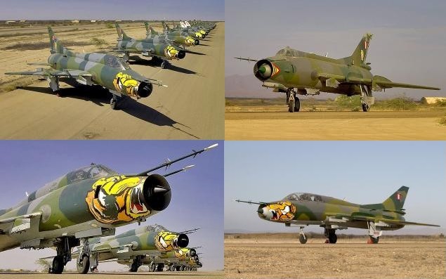Aviones cazabombarderos interdictores supers�nicos Sukhoi Su-22M Fitter J