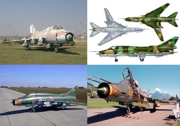 Aviones cazabombarderos interdictores supers�nicos Sukhoi Su-22