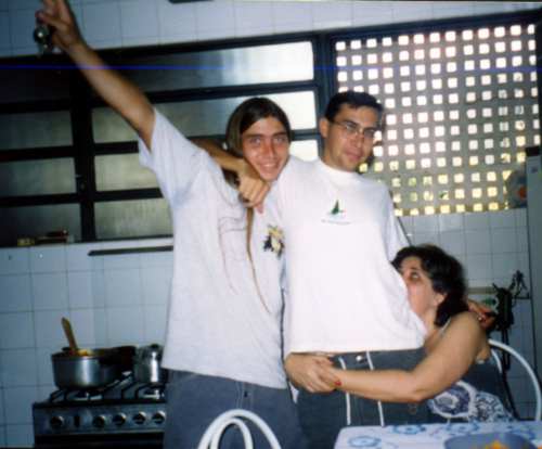Zu e dois dos filhos