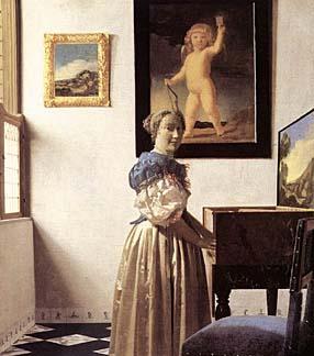 Vermeers A Lady Standing At A Virginal