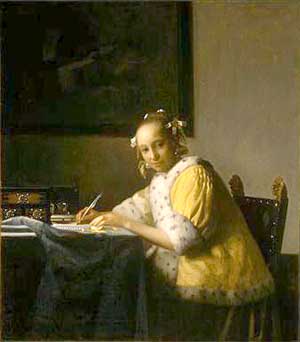 Vermeers A Lady Writing A Letter