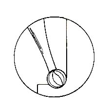 Retention grooves do not go into axial wall