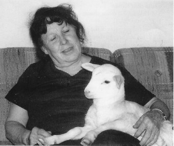 Bobbie and a lamb