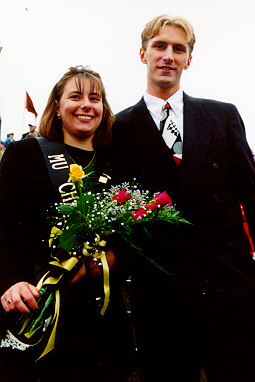 Our Charity Queen with her Lambda Chi escort