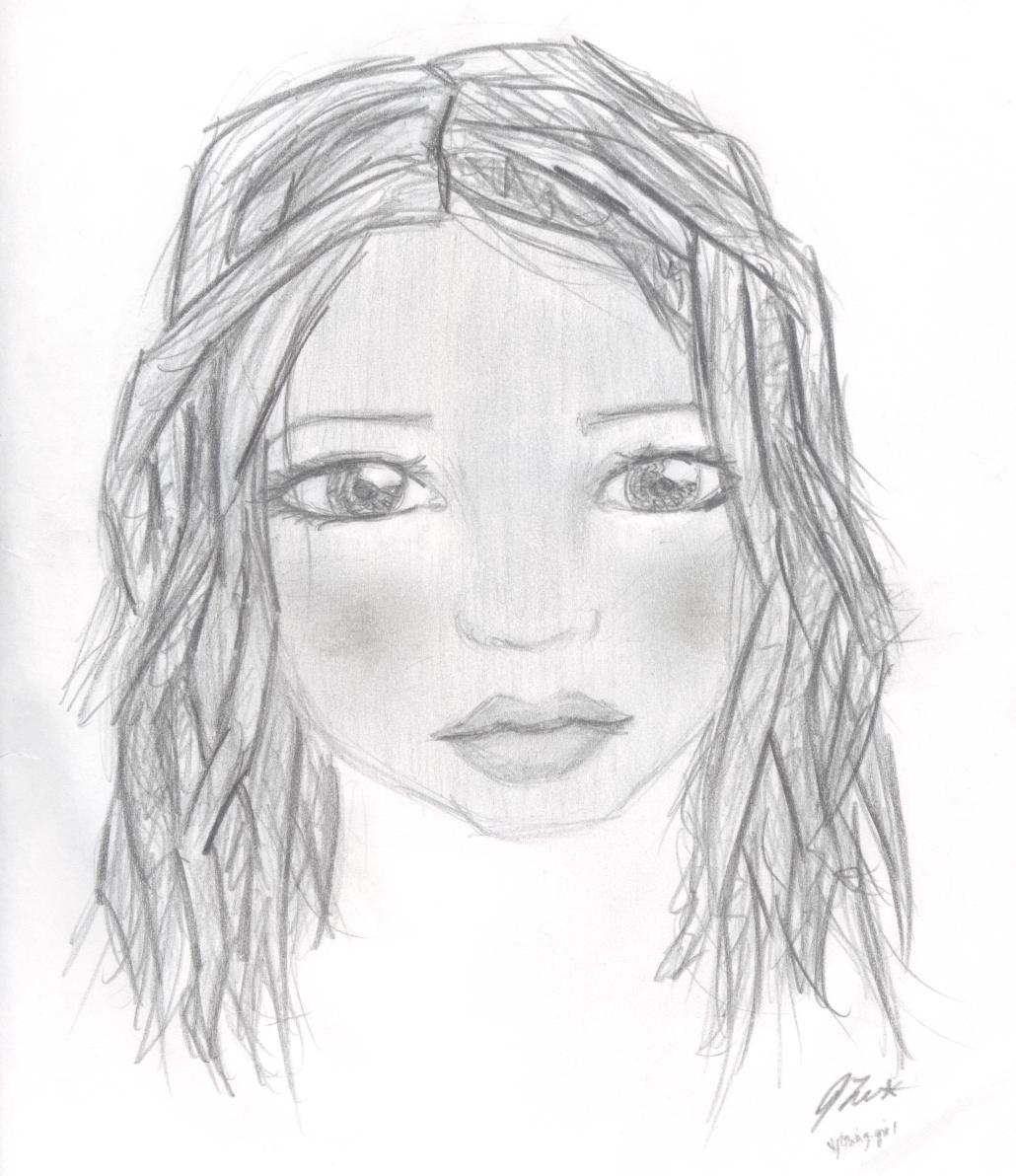 This is one I'm pretty proud of,&nbsp; it's titled Young girl, and it was inspired by the Christina Aguilera song "Voice Within" (don't laugh!) 