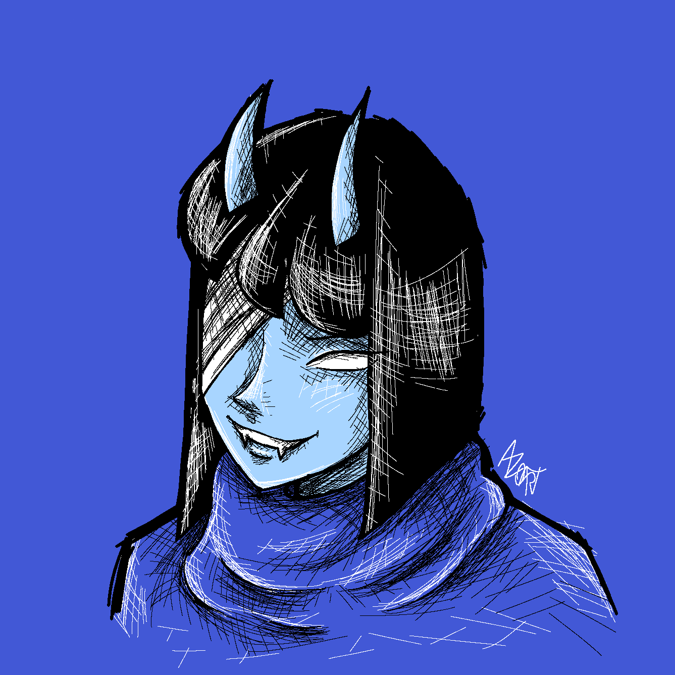 A blue demon again.