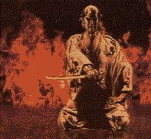 Oda Nobunaga's "seppuku"