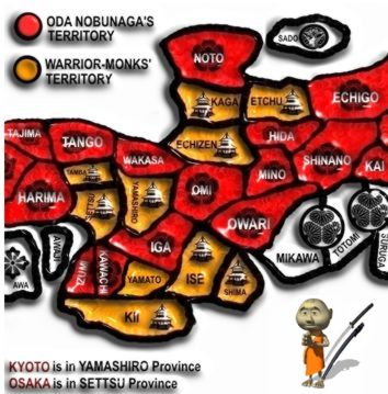 map of warrior-monks territory