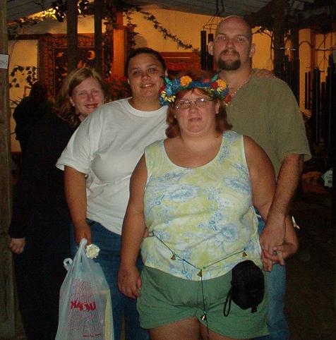 look there we all are after a hard&nbsp; days work at the Ren Fair... 