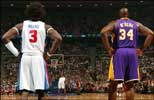 6-9 Ben Wallace shadows 7-1 Shaq ... 