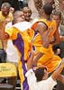 ... and Lakers celebrate the overtime win.