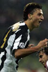 Zlatan Ibrahimovic celebrates after Juventus score