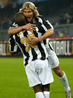 The scorers Nedved and Zalayeta