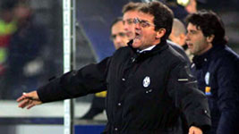 Fabio Capelli unhappy with Juventus' first-half performance