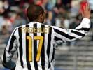 Juventus' Trezeguet waves to the crowd