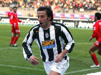 Juventus captain celebrates his goal
