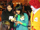 Karena Lam at new McDonald's opening