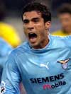 Lazio striker Bernardo Corradi