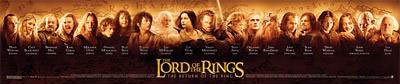 New Line Cinema's exclusive 5 foot wide Lord of the Rings poster