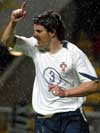 Portugal's Nuno Valente celebrates his goal