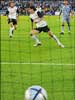 and scores to put Valencia 1-0 up