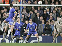 Chelsea captain John Terry scores the tie-winning goal