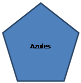 Pent�gono regular: Azules